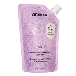 Amika: 3D Volume and Thickening Shampoo 500ml Refill