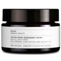 Evolve Organic Beauty Cotton Fresh Deodorant Cream 30 ml